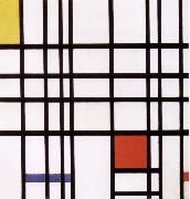 Piet Mondrian Conformation with red yellow blue oil